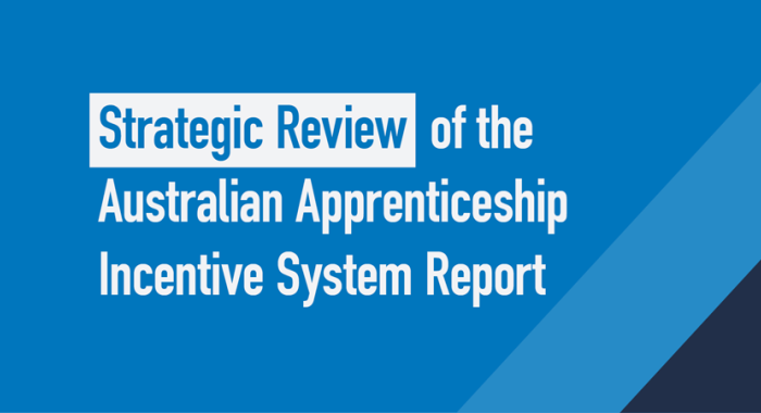 Strategic Review of the Australian Apprenticeship Incentive System Report