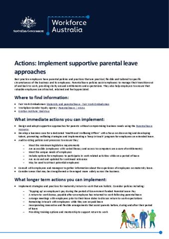 Actions Parental leave approaches.pdf