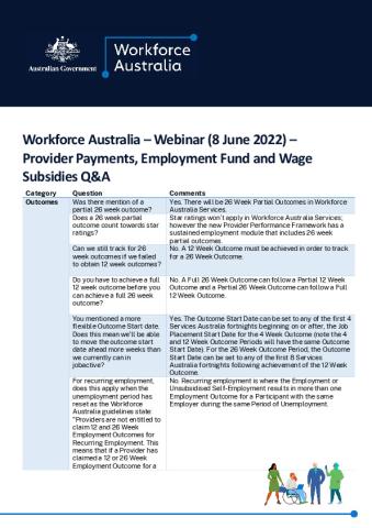 Workforce Australia - Webinar QandA - 8 June 2022.pdf