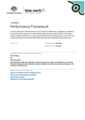 Time to Work Employment Service - Performance Framework Guideline.pdf