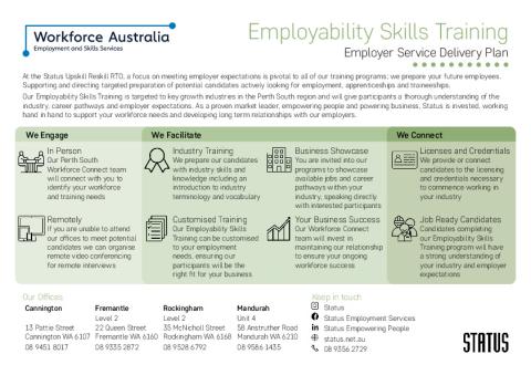 EST Service Delivery Plan - WA - Perth South - Status Works Pty Ltd (Employer).pdf