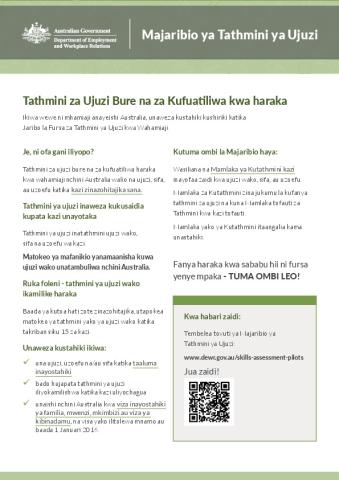 SWAHILI-2169 Skills Assessment Pilots Approved - Pilot 2 Fact Sheet_FINAL.pdf