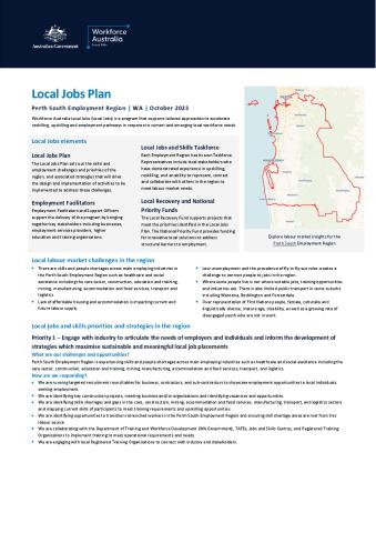 Perth South - Local Jobs Plan - October 2023 FINAL.pdf