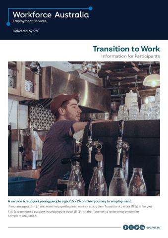 Approved - Transition to Work - Information for Participants.pdf