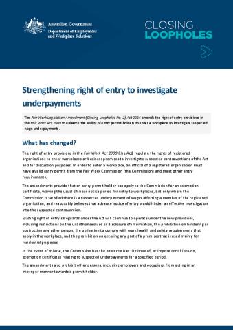 Strengthening right of entry to investigate underpayments.pdf