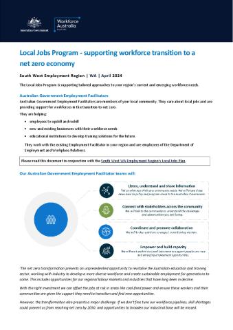 South West WA – Supporting workforce transition to a net zero economy.pdf