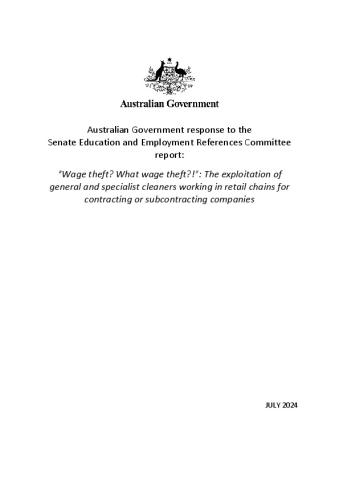 Australian Government Response (wage).pdf