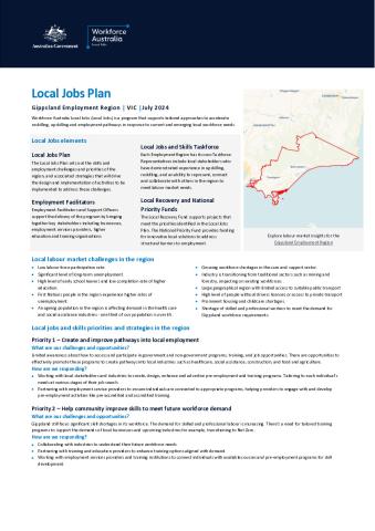 Gippsland - Local Jobs Plan - July 2024 FINAL.pdf