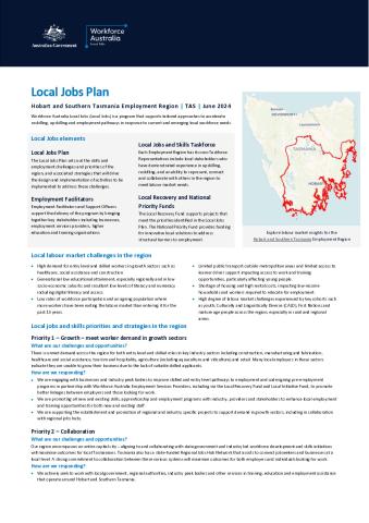 Hobart and Southern Tasmania - Local Jobs Plan June 2024 - Final.pdf