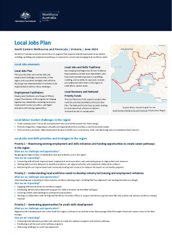 South Eastern Melbourne - Local Jobs Plan - June 2024.pdf