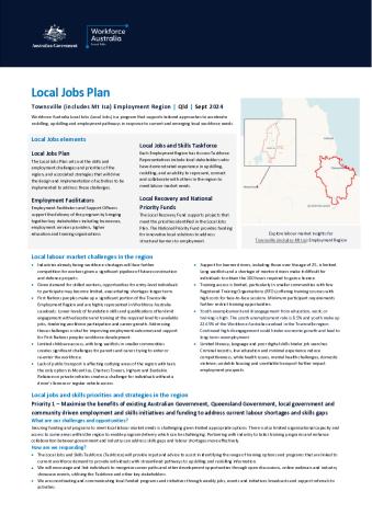 Townsville (incl Mt Isa) - Local Jobs Plan - September 2024 - FINAL.pdf