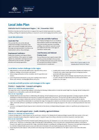 Adelaide North - Local Jobs Plan - November 2024 - FINAL.pdf