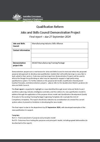 MISA Jobs and Skills Council Demonstration Project - Final Report (for publication).pdf