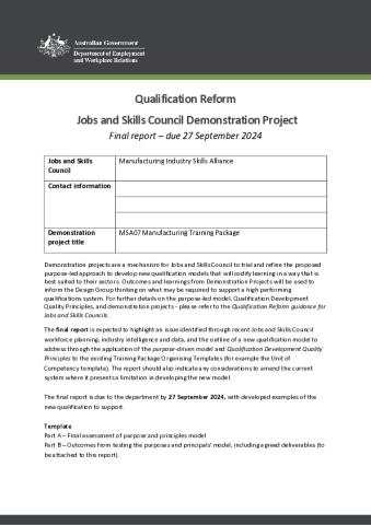 MISA Jobs and Skills Council Demonstration Project - Final Report.pdf