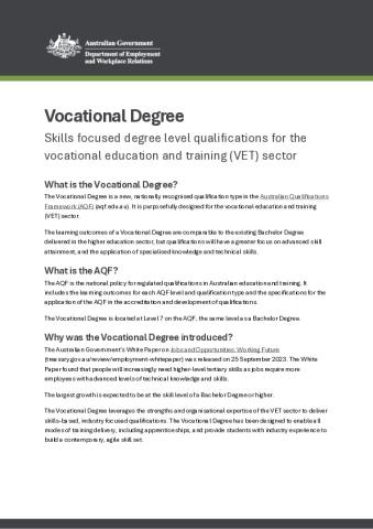 D25 612014  Vocational Degree - FAQs.pdf