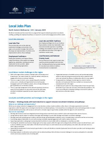 North Eastern Melbourne - Local Jobs Plan - January 2025 - FINAL.pdf