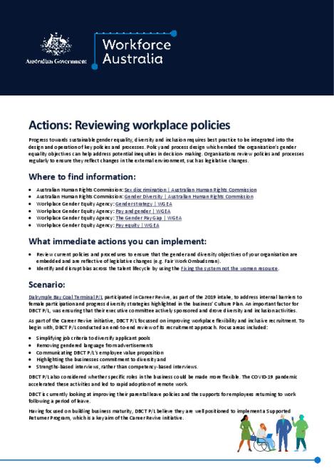 Actions Workplace policies.pdf