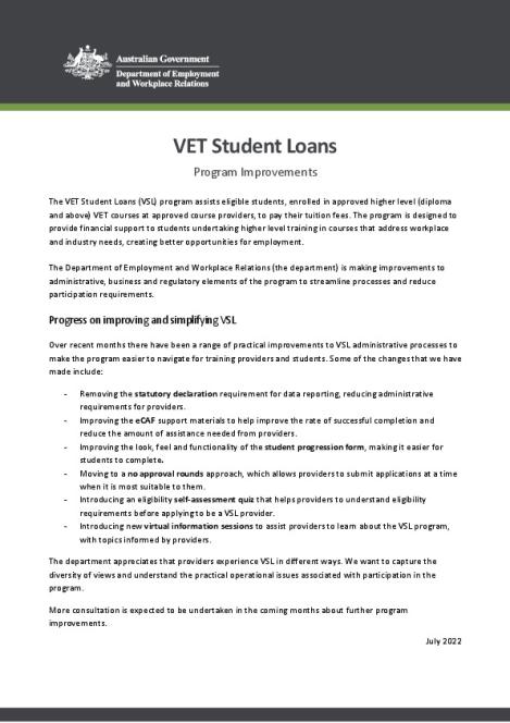 VSL Program Improvements Summary  - July 2022.pdf