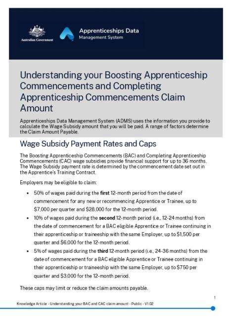 Knowledge Article - Understanding your BAC and CAC claim amount - Public - V1.02.pdf