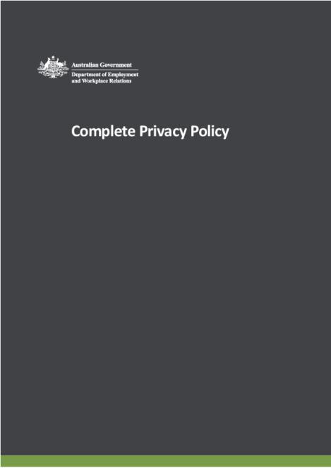 DEWR Complete Privacy Policy - July 2023.pdf