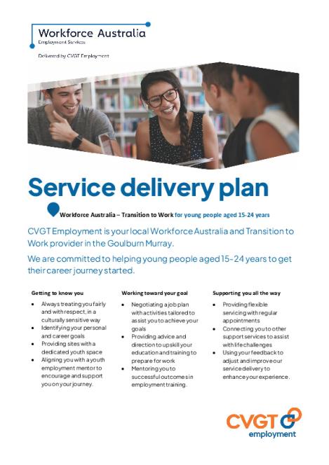 CVGT Employment Transition to Work service delivery plan - Participants.PDF