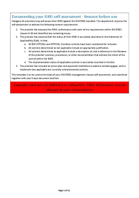 RFFR ISO27001 Self-assessment report template.pdf