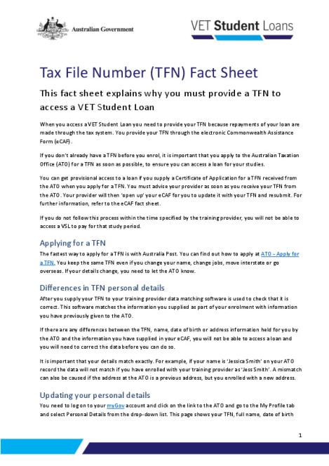 Tax File Number (TFN) Fact sheet.pdf