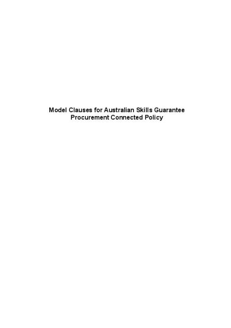 Australian Skills Guarantee Model Clauses.pdf