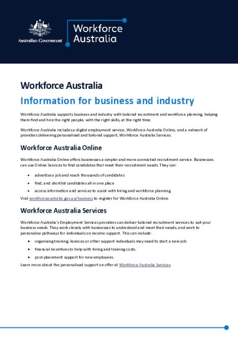 Information for business and industry factsheet.pdf