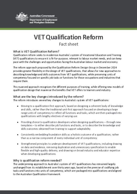 Qualifications Reform - Fact sheet.pdf